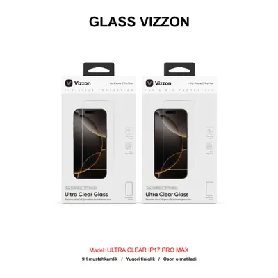 GLASS VIZZON ULTRA CLEAR IP17 PRO MAX VUCG17PMCL