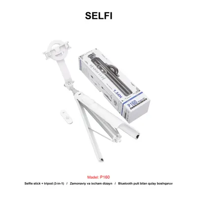 SELFI+TRIPOD P160 WHITE