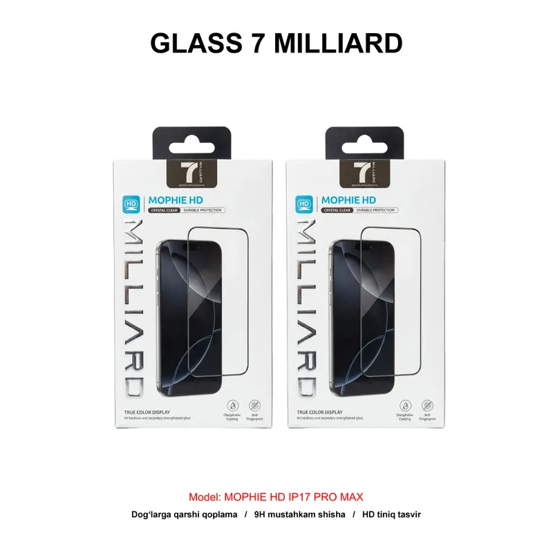 GLASS 7 MILLIARD MOPHIE HD IP17 PRO MAX 7MMGHD17PM