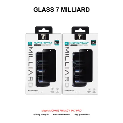 GLASS 7 MILLIARD MOPHIE PRIVACY IP17 PRO 7MMGPY17P