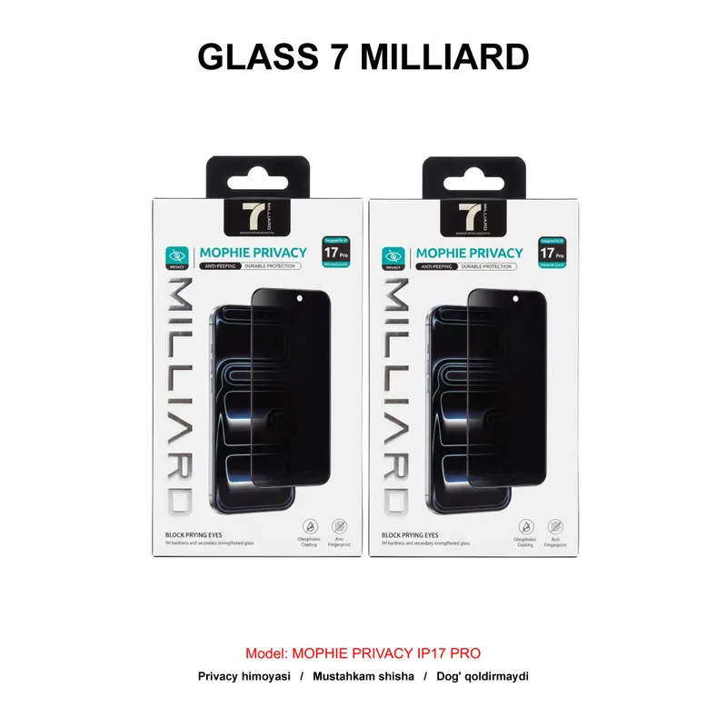 GLASS 7 MILLIARD MOPHIE PRIVACY IP17 PRO 7MMGPY17P