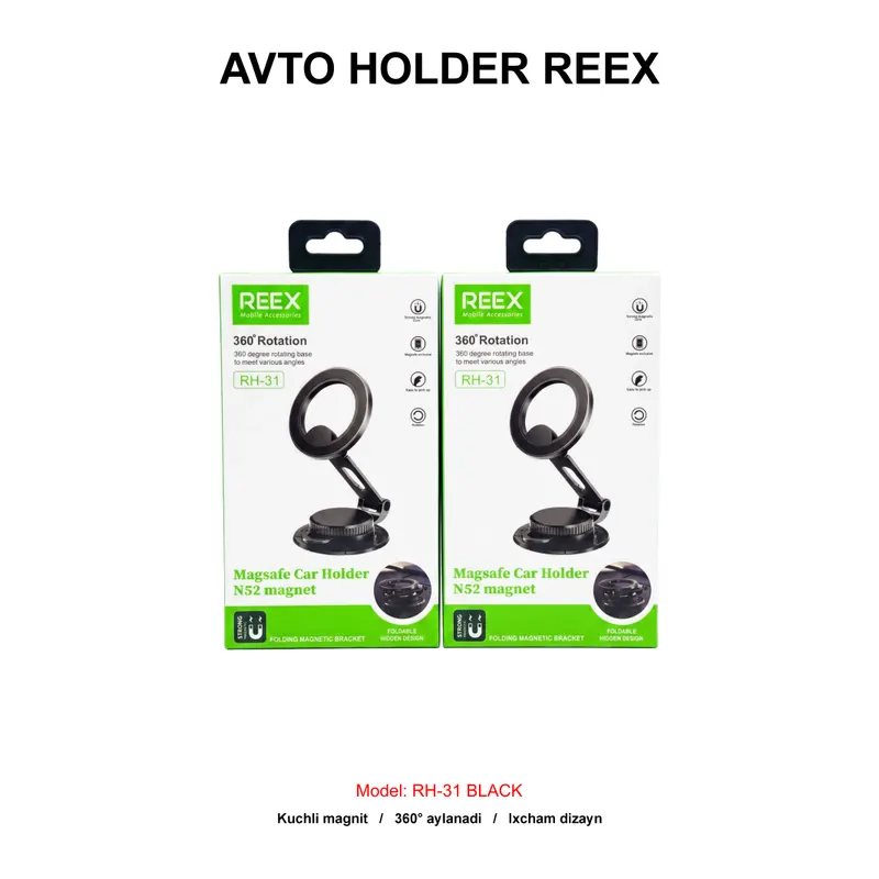 AVTO HOLDER REEX RH-31 BLACK