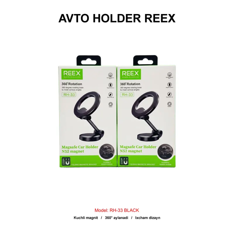 AVTO HOLDER REEX RH-33 BLACK