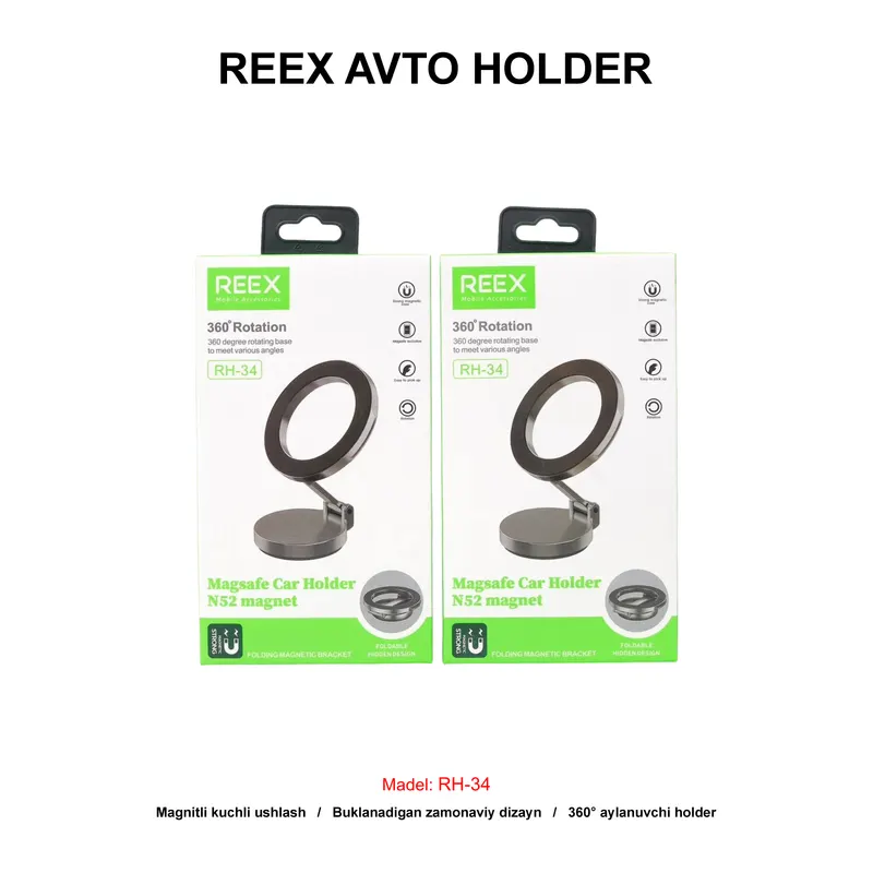 AVTO HOLDER REEX RH-34 BLACK