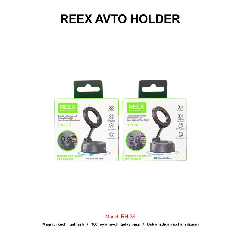 AVTO HOLDER REEX RH-36 BLACK