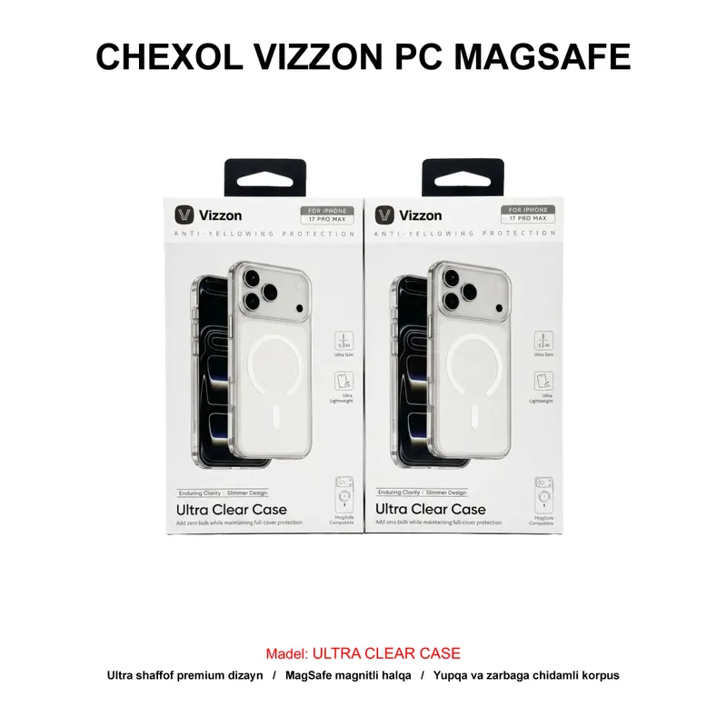 CHEXOL VIZZON PC MAGSAFE VUC17PMCL IP17 PRO MAX CLEAR