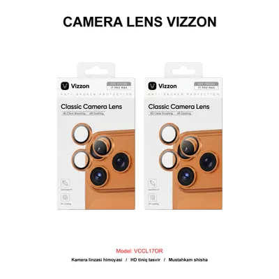 CAMERA LENS VIZZON VCCL17OR IP17 PRO/PRO MAX ORANGE