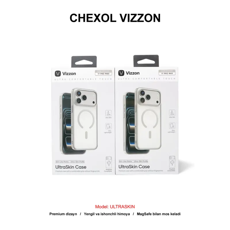 CHEXOL VIZZON ULTRASKIN VUSC17PSL IP17 PRO SILVER