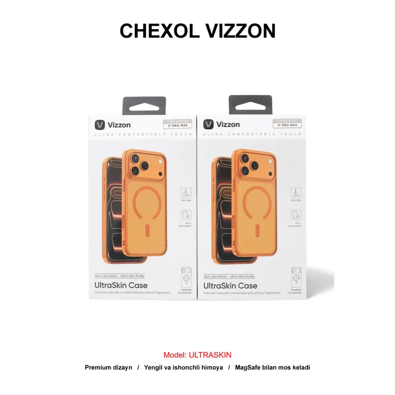 CHEXOL VIZZON ULTRASKIN VUSC17PMOR IP17 PRO MAX ORANGE