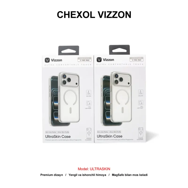 CHEXOL VIZZON ULTRASKIN VUSC17PMSL IP17 PRO MAX SILVER