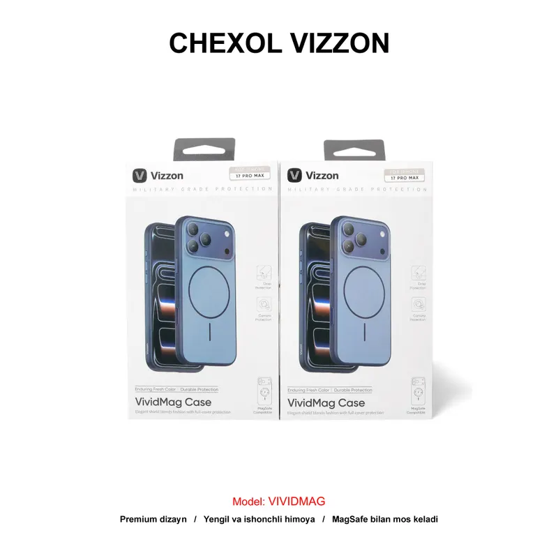 CHEXOL VIZZON VIVIDMAG VVMC17PMBL IP17 PRO MAX BLUE