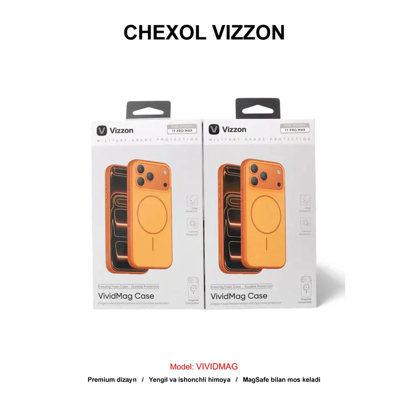 CHEXOL VIZZON VIVIDMAG VVMC17PMOR IP17 PRO MAX ORANGE