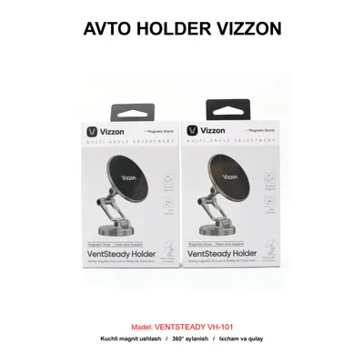 AVTO HOLDER VIZZON VENTSTEADY VH-101 GREY