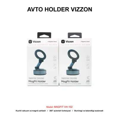 AVTO HOLDER VIZZON MAGFIT VH-102 BLACK