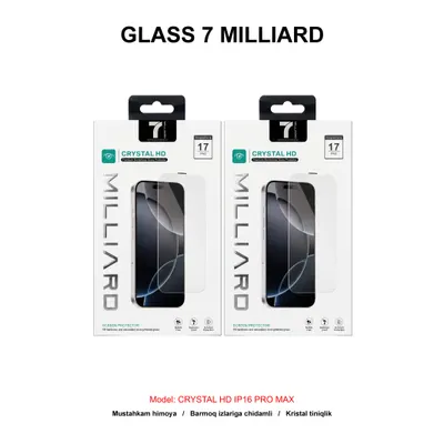 GLASS 7 MILLIARD CRYSTAL HD IP16 PRO MAX 7MCHG16PM