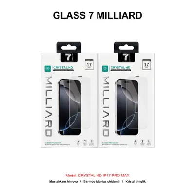 GLASS 7 MILLIARD CRYSTAL HD IP17 PRO MAX 7MCHG17PM