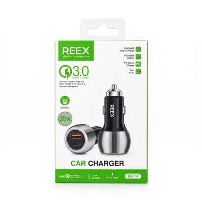 CAR CHARGER REEX RA-14 BLACK