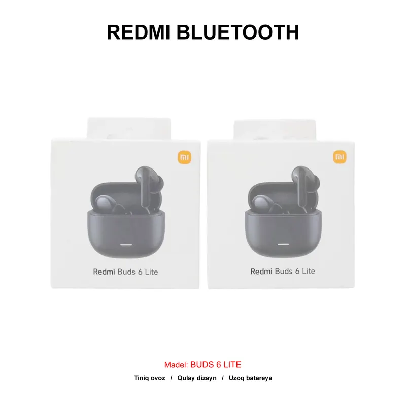 BLUETOOTH REDMI BUDS 6 LITE BLACK (LUX)