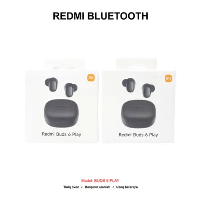BLUETOOTH REDMI BUDS 6 PLAY BLACK (LUX)
