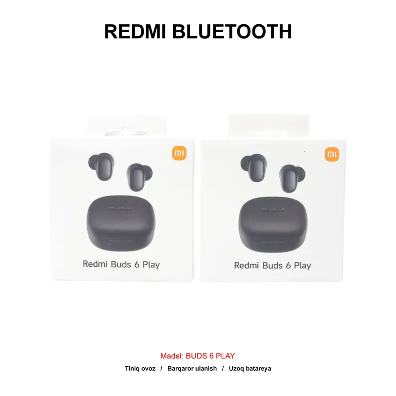 BLUETOOTH REDMI BUDS 6 PLAY BLACK (LUX)