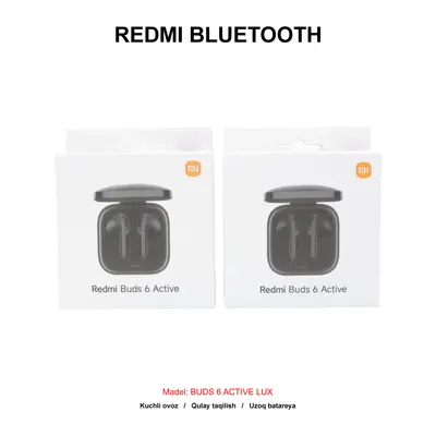 BLUETOOTH REDMI BUDS 6 ACTIVE BLACK (LUX)