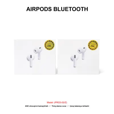 BLUETOOTH AIRPODS PRO 3 ANC (PRO3-02/Z) WHITE