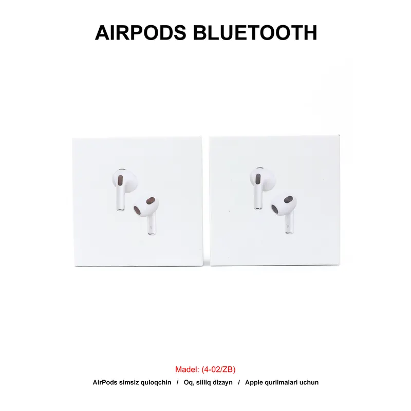 BLUETOOTH AIRPODS 4 (4-02/ZB) WHITE