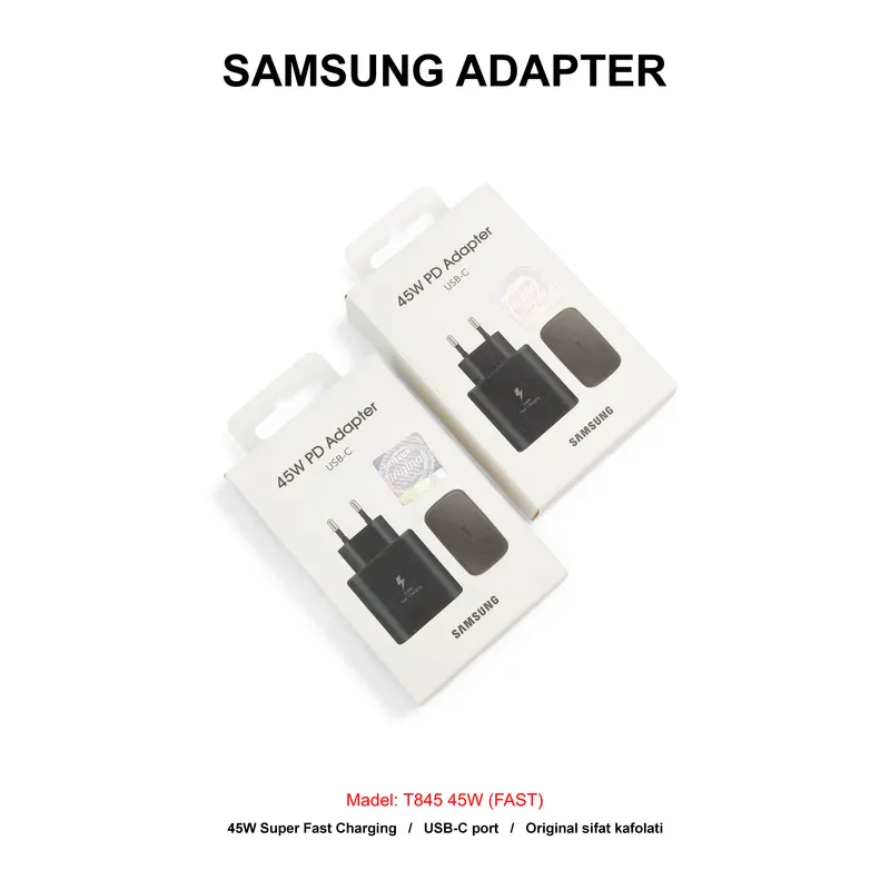 ADAPTER T845 45W (FAST) BLACK