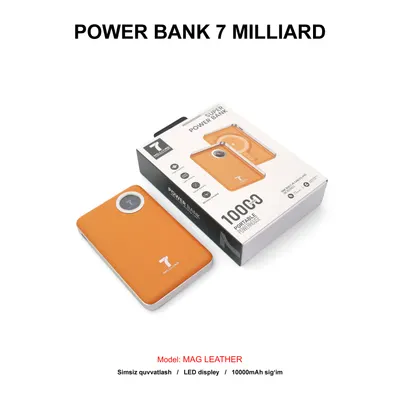 PB 7 MILLIARD MAG LEATHER 10000mAh 7MPBML10MOG ORANGE