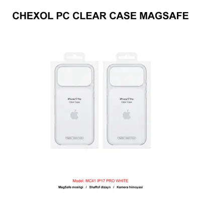 CHEXOL PC CLEAR CASE MAGSAFE MC41 IP17 PRO WHITE