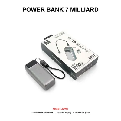 PB 7 MILLIARD LUMO 10000mAh 7MLPB10MGY GREY