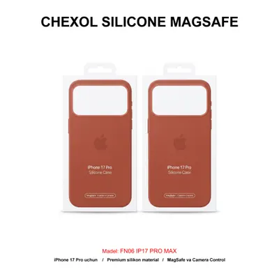 CHEXOL SILICONE MAGSAFE IP17 PRO TERRA COTTA (LUX)