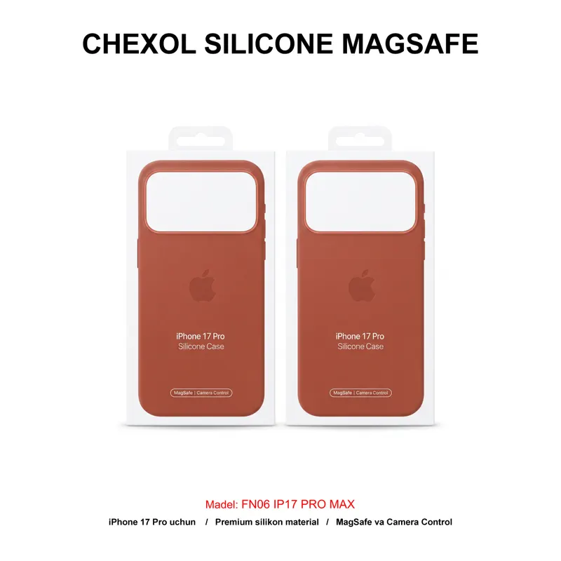 CHEXOL SILICONE MAGSAFE IP17 PRO TERRA COTTA (LUX)