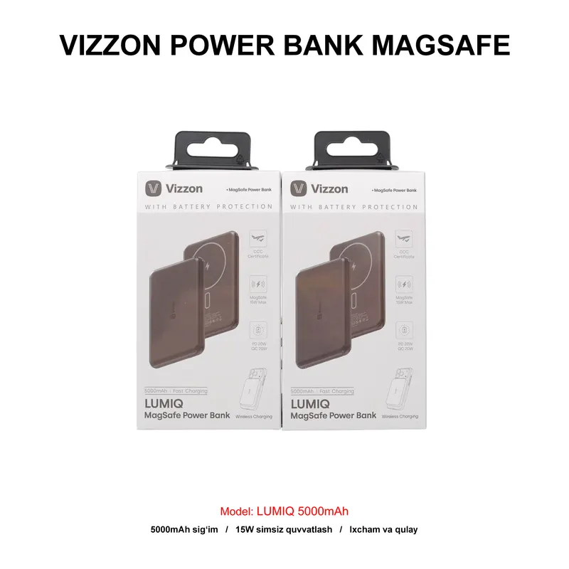 PB VIZZON LUMIQ MAGSAFE 5000mAh 7MLPB5MSGY SPACE GREY