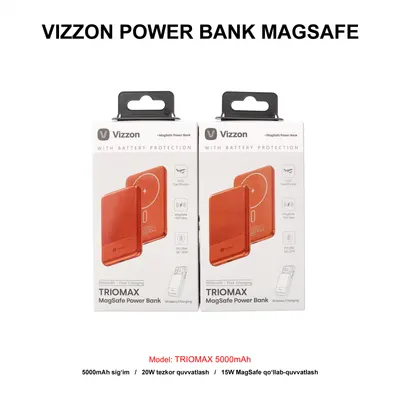 PB VIZZON TRIOMAX MAGSAFE 5000mAh 7MTPB5MOG ORANGE