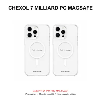 CHEXOL 7 MILLIARD PC MAGSAFE YN-01 IP14 PRO MAX CLEAR