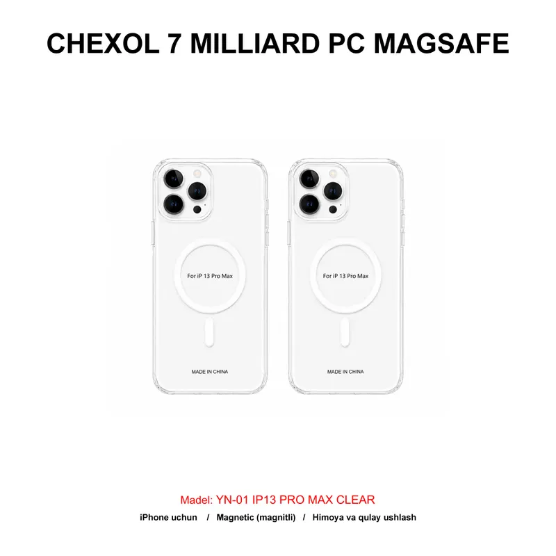 CHEXOL 7 MILLIARD PC MAGSAFE YN-01 IP13 PRO MAX CLEAR