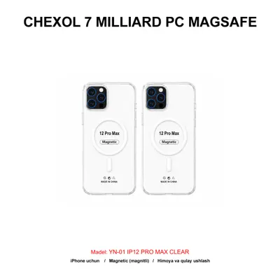 CHEXOL 7 MILLIARD PC MAGSAFE YN-01 IP12 PRO MAX CLEAR
