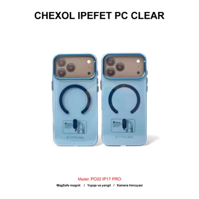 CHEXOL IPEFET PC CLEAR PC02 IP17 PRO BLUE