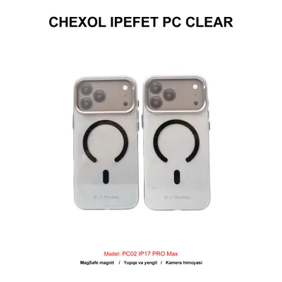 CHEXOL IPEFET PC CLEAR PC02 IP17 PRO MAX BLACK