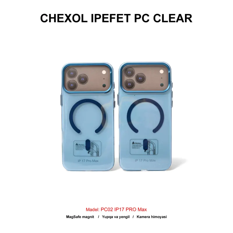 CHEXOL IPEFET PC CLEAR PC02 IP17 PRO MAX BLUE