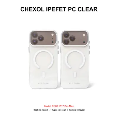 CHEXOL IPEFET PC CLEAR PC02 IP17 PRO MAX WHITE