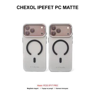 CHEXOL IPEFET PC MATTE PC03 IP17 PRO BLACK