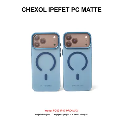 CHEXOL IPEFET PC MATTE PC03 IP17 PRO MAX BLUE