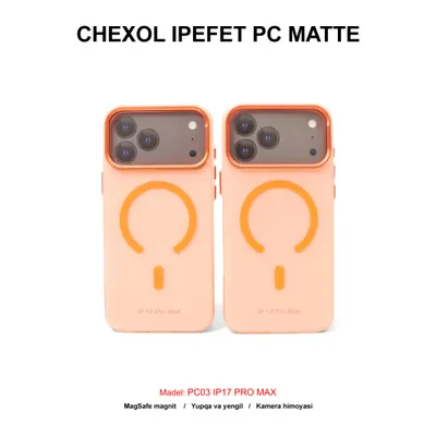 CHEXOL IPEFET PC MATTE PC03 IP17 PRO MAX ORANGE