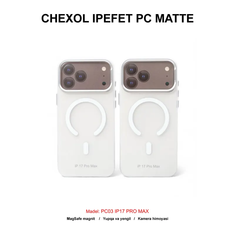 CHEXOL IPEFET PC MATTE PC03 IP17 PRO MAX WHITE