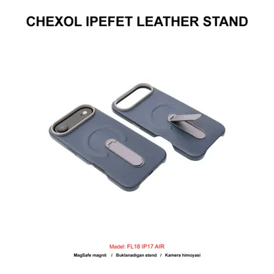 CHEXOL IPEFET LEATHER STAND FL18 IP17 AIR BLUE