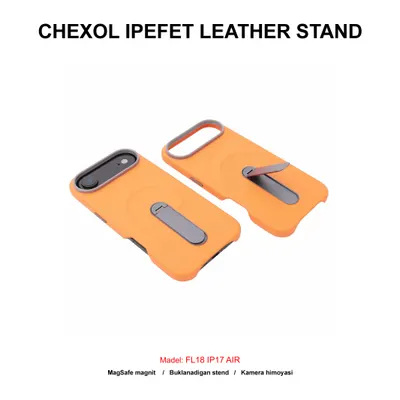 CHEXOL IPEFET LEATHER STAND FL18 IP17 AIR ORANGE