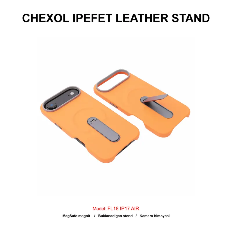 CHEXOL IPEFET LEATHER STAND FL18 IP17 AIR ORANGE