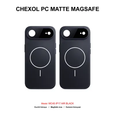 CHEXOL PC MATTE MAGSAFE MC45 IP17 AIR BLACK